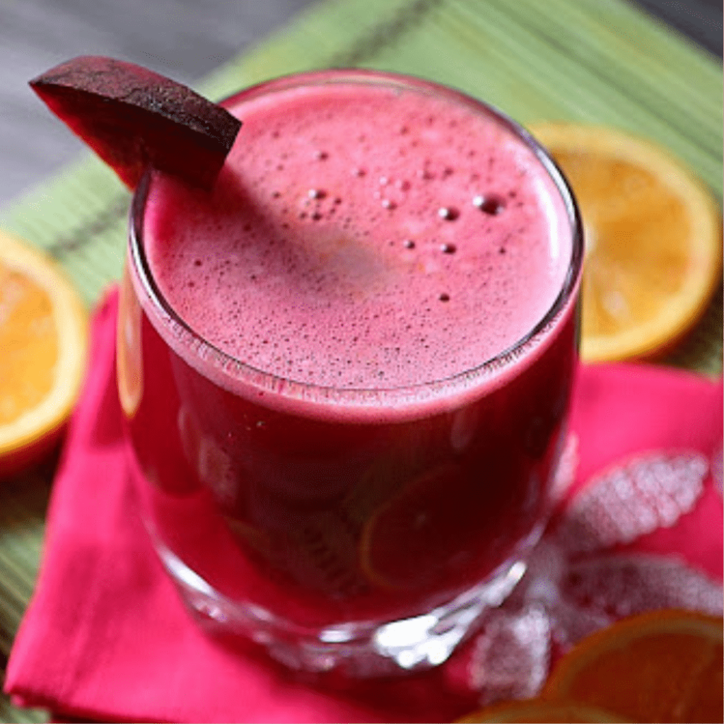 Suco de Laranja com Beterraba