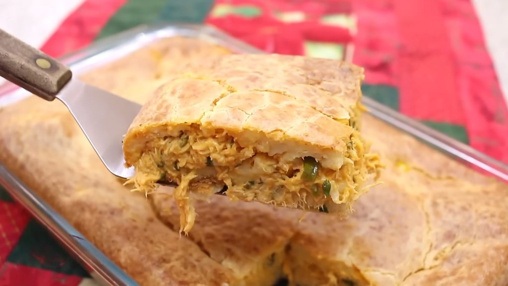 Torta Cremosa de Frango de Liquidificador